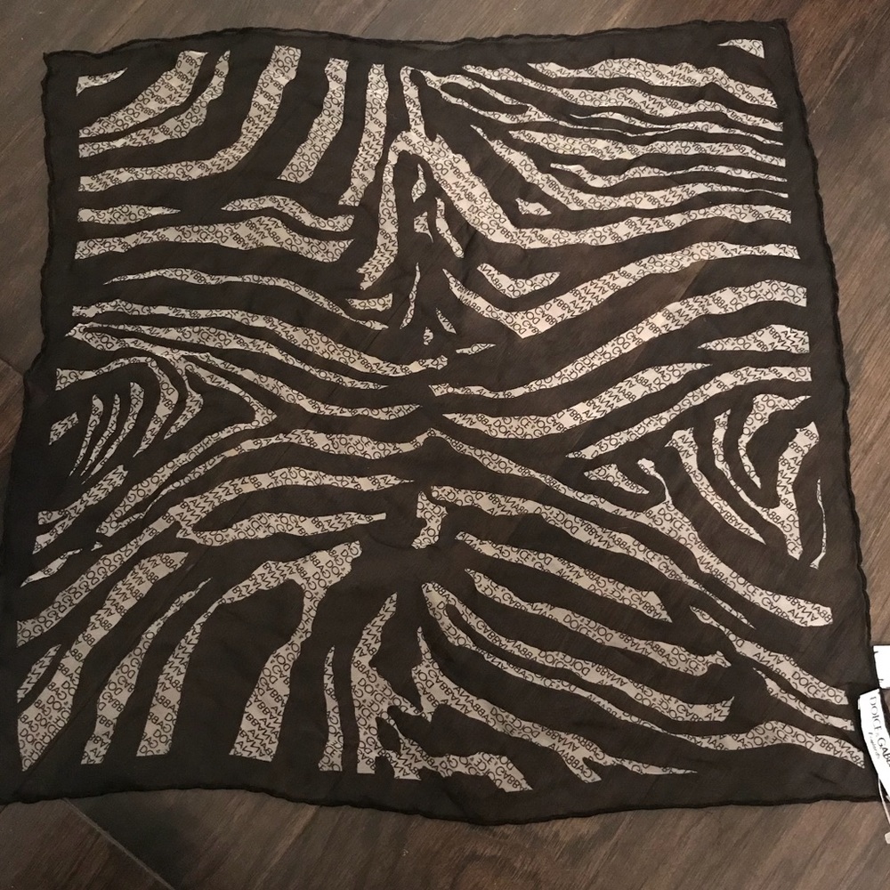 New Vintage Square Dolce and Gabbana Silk Scarf